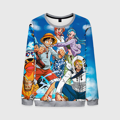 Мужской свитшот One Piece / 3D-Меланж – фото 1