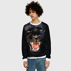 Свитшот мужской Пантера, цвет: 3D-белый — фото 2