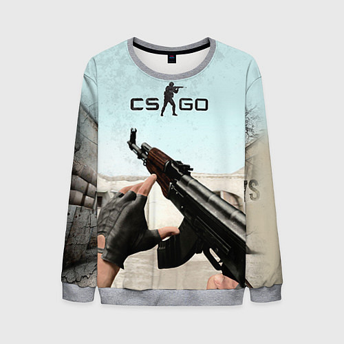 Мужской свитшот Counter-Strike: De Dust / 3D-Меланж – фото 1