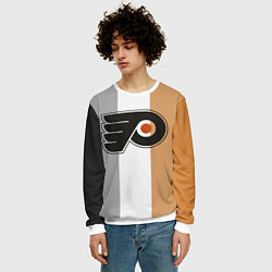 Свитшот мужской Philadelphia Flyers, цвет: 3D-белый — фото 2