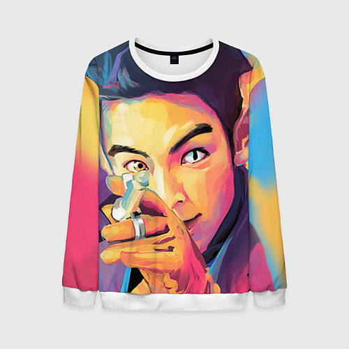 Мужской свитшот Big Bang Art / 3D-Белый – фото 1