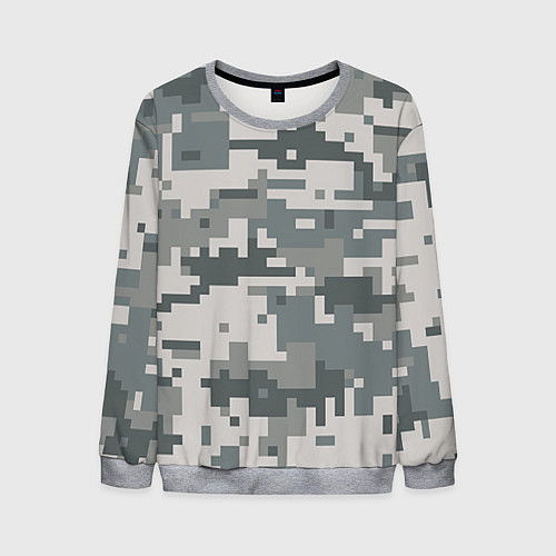 Мужской свитшот Камуфляж / 3D-Меланж – фото 1