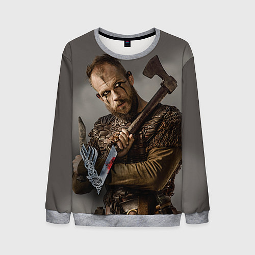 Мужской свитшот Флоки / 3D-Меланж – фото 1