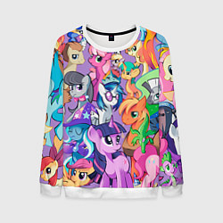 Свитшот мужской My Little Pony, цвет: 3D-белый