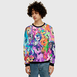 Свитшот мужской My Little Pony, цвет: 3D-черный — фото 2