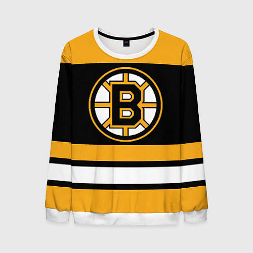 Мужской свитшот Boston Bruins / 3D-Белый – фото 1