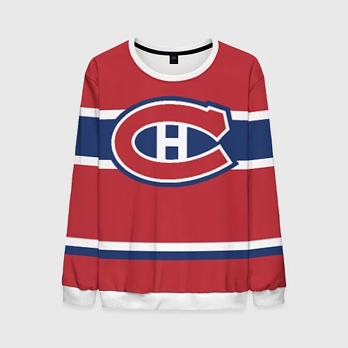 Мужской свитшот Montreal Canadiens / 3D-Белый – фото 1