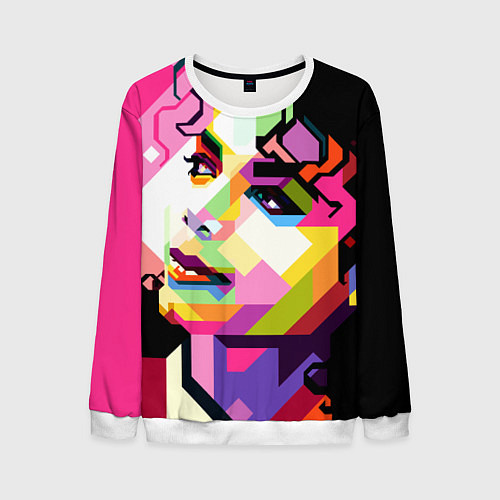 Мужской свитшот Michael Jackson Art / 3D-Белый – фото 1
