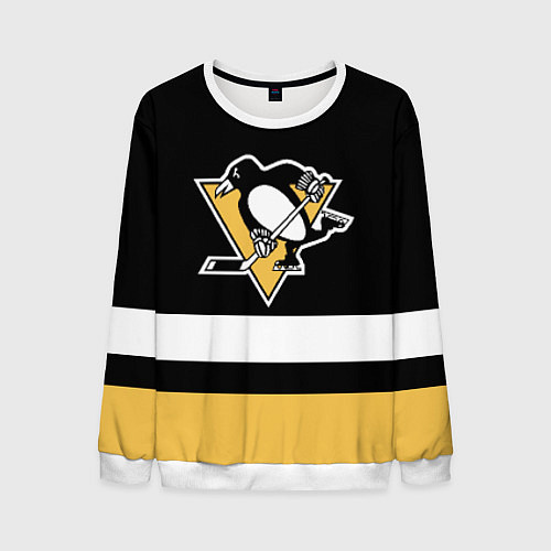 Мужской свитшот Pittsburgh Penguins: Black / 3D-Белый – фото 1