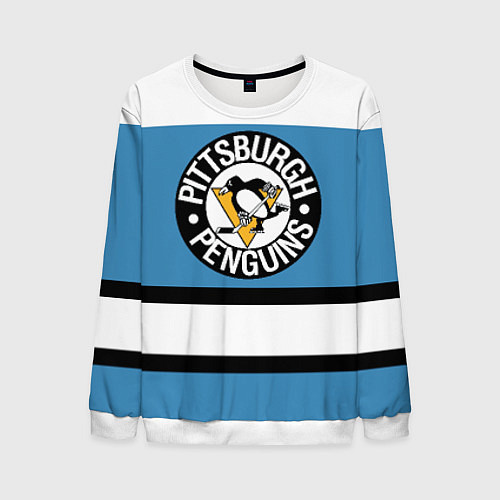 Мужской свитшот Pittsburgh Penguins: White / 3D-Белый – фото 1