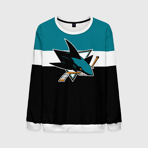 Мужской свитшот San Jose Sharks / 3D-Белый – фото 1