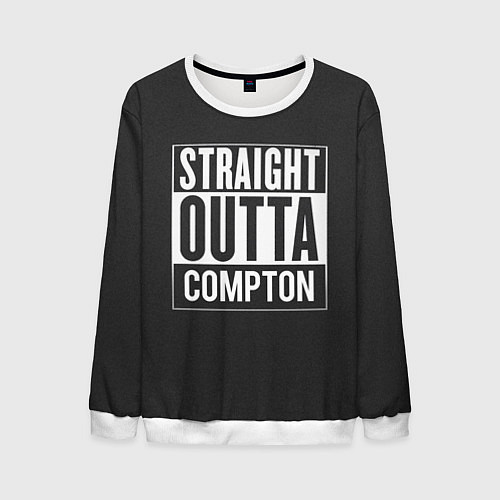Мужской свитшот Straight Outta Compton / 3D-Белый – фото 1