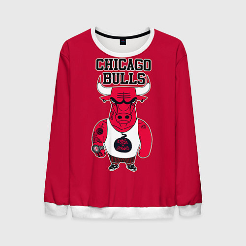 Мужской свитшот Chicago bulls / 3D-Белый – фото 1