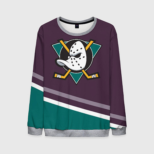 Мужской свитшот Anaheim Ducks Selanne / 3D-Меланж – фото 1