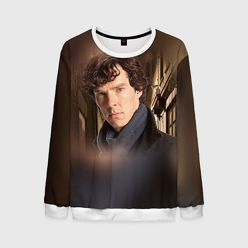 Мужской свитшот Бенедикт Камбербэтч 1 / 3D-Белый – фото 1