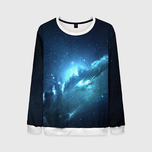 Мужской свитшот Atlantis Nebula / 3D-Белый – фото 1
