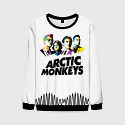 Свитшот мужской Arctic Monkeys: Music Wave, цвет: 3D-черный