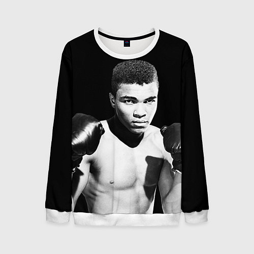 Мужской свитшот Muhammad Ali / 3D-Белый – фото 1