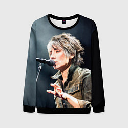 Свитшот мужской Земфира поет, цвет: 3D-черный