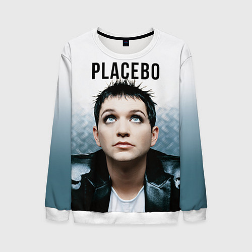 Мужской свитшот Placebo: Brian Molko / 3D-Белый – фото 1