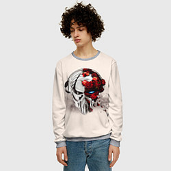 Свитшот мужской Pirate Station: Pink Side, цвет: 3D-меланж — фото 2