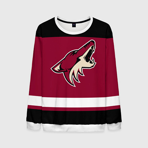 Мужской свитшот Arizona Coyotes / 3D-Белый – фото 1