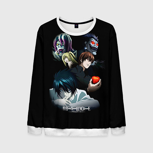 Мужской свитшот Тетрадь смерти 1 / 3D-Белый – фото 1