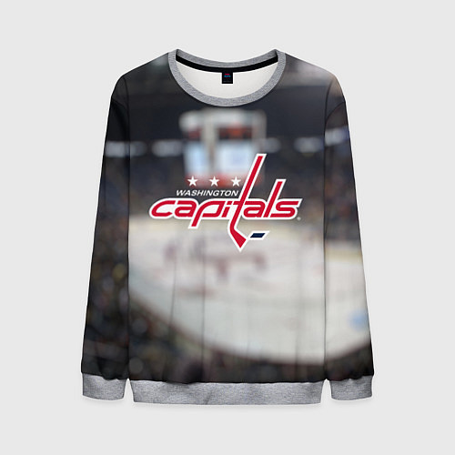 Мужской свитшот Washington Capitals / 3D-Меланж – фото 1