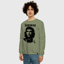 Свитшот хлопковый мужской Che Guevara, цвет: авокадо — фото 2