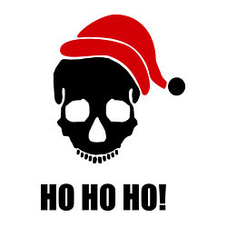 Свитшот хлопковый мужской HO-HO-HO!, цвет: белый — фото 2