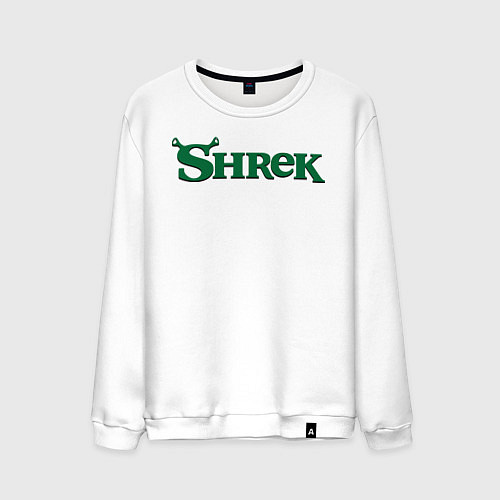 Мужской свитшот Shrek: Logo / Белый – фото 1