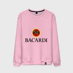 Свитшот хлопковый мужской Bacardi, цвет: светло-розовый