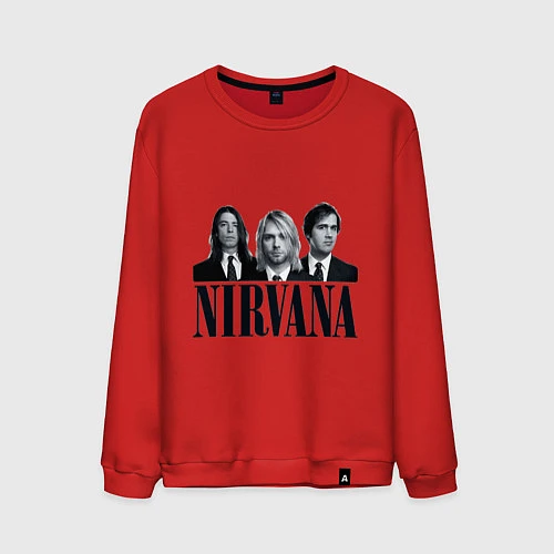 Мужской свитшот Nirvana Group / Красный – фото 1