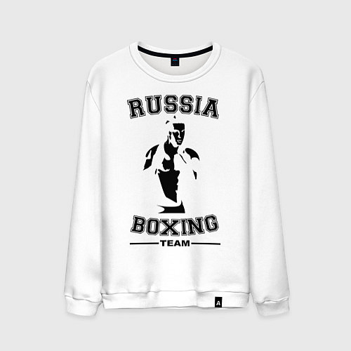 Мужской свитшот Russia Boxing Team / Белый – фото 1