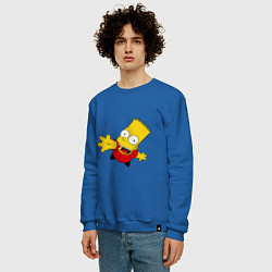Свитшот хлопковый мужской Simpsons 8, цвет: синий — фото 2