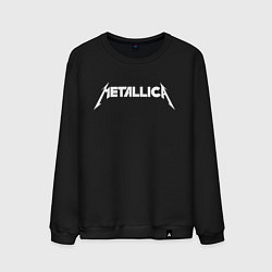 Свитшот хлопковый мужской Metallica, цвет: черный