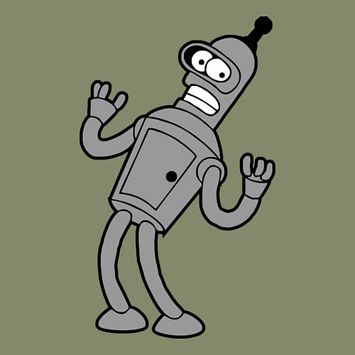 Мужской свитшот Bender Error / Авокадо – фото 3