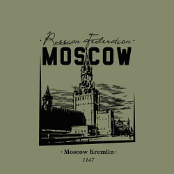 Свитшот хлопковый мужской Moscow Kremlin 1147, цвет: авокадо — фото 2