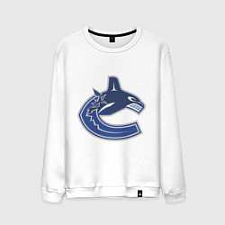 Свитшот хлопковый мужской Vancouver Canucks, цвет: белый