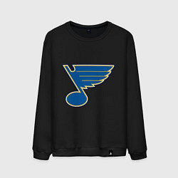 Свитшот хлопковый мужской St Louis Blues, цвет: черный