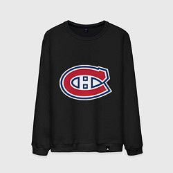 Свитшот хлопковый мужской Montreal Canadiens, цвет: черный