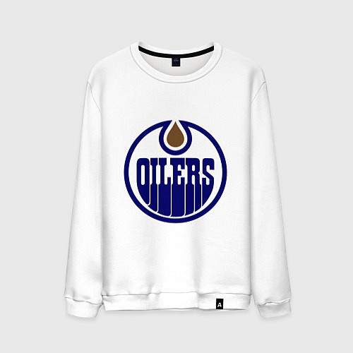 Мужской свитшот Edmonton Oilers / Белый – фото 1