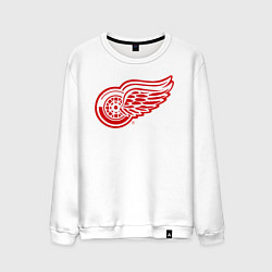 Свитшот хлопковый мужской Detroit Red Wings, цвет: белый