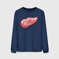 Свитшот хлопковый мужской Detroit Red Wings, цвет: тёмно-синий
