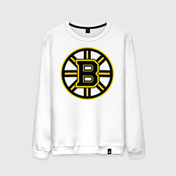 Свитшот хлопковый мужской Boston Bruins, цвет: белый