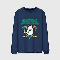 Свитшот хлопковый мужской Anaheim Mighty Ducks, цвет: тёмно-синий