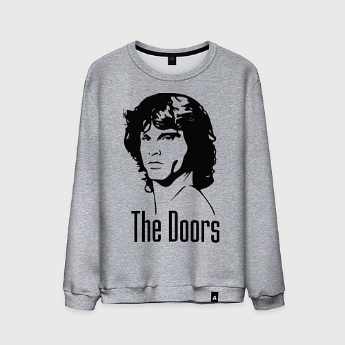 Мужской свитшот The Doors / Меланж – фото 1