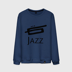Свитшот хлопковый мужской Jazz, цвет: тёмно-синий