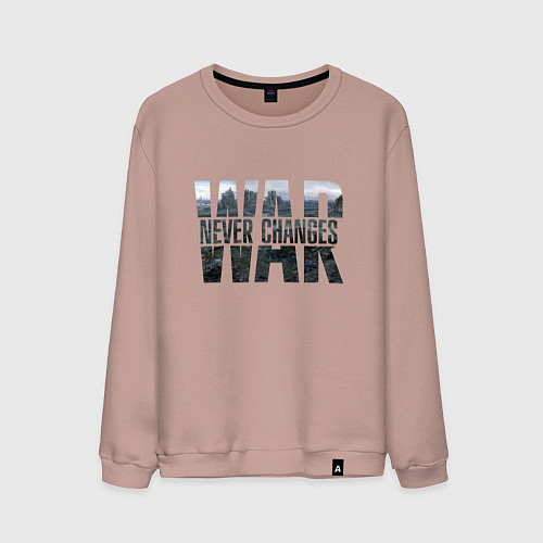 Мужской свитшот War never changes / Пыльно-розовый – фото 1