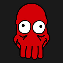 Свитшот хлопковый мужской Dr. Zoidberg Face, цвет: черный — фото 2